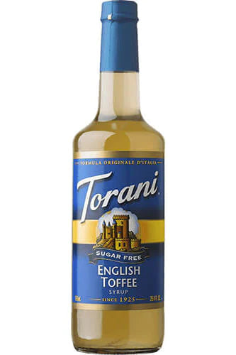 Torani Syrups | 750ml - Sugar Free English Toffee - Main Street Roasters