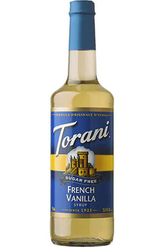 Torani Syrups | 750ml - Sugar Free French Vanilla - Main Street Roasters