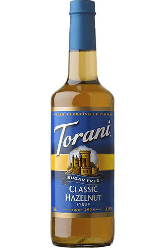 Torani Syrups | 750ml - Sugar Free Classic Hazelnut - Main Street Roasters