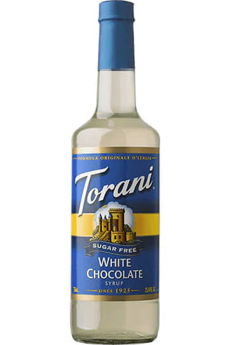 Torani Syrups | 750ml - Sugar Free White Chocolate - Main Street Roasters