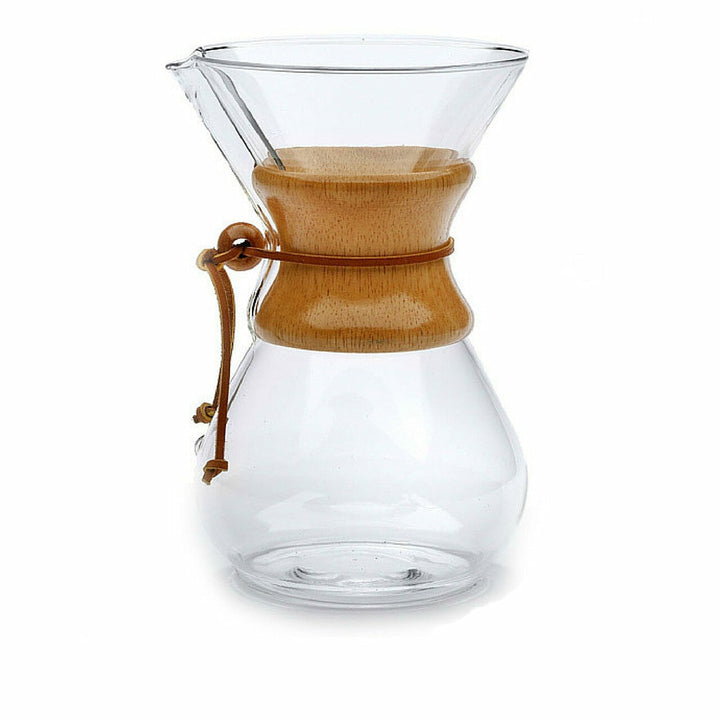 Chemex Glass Pour-over Coffee Maker | 6 Cup or 8 Cup Bodum 8 Cup 