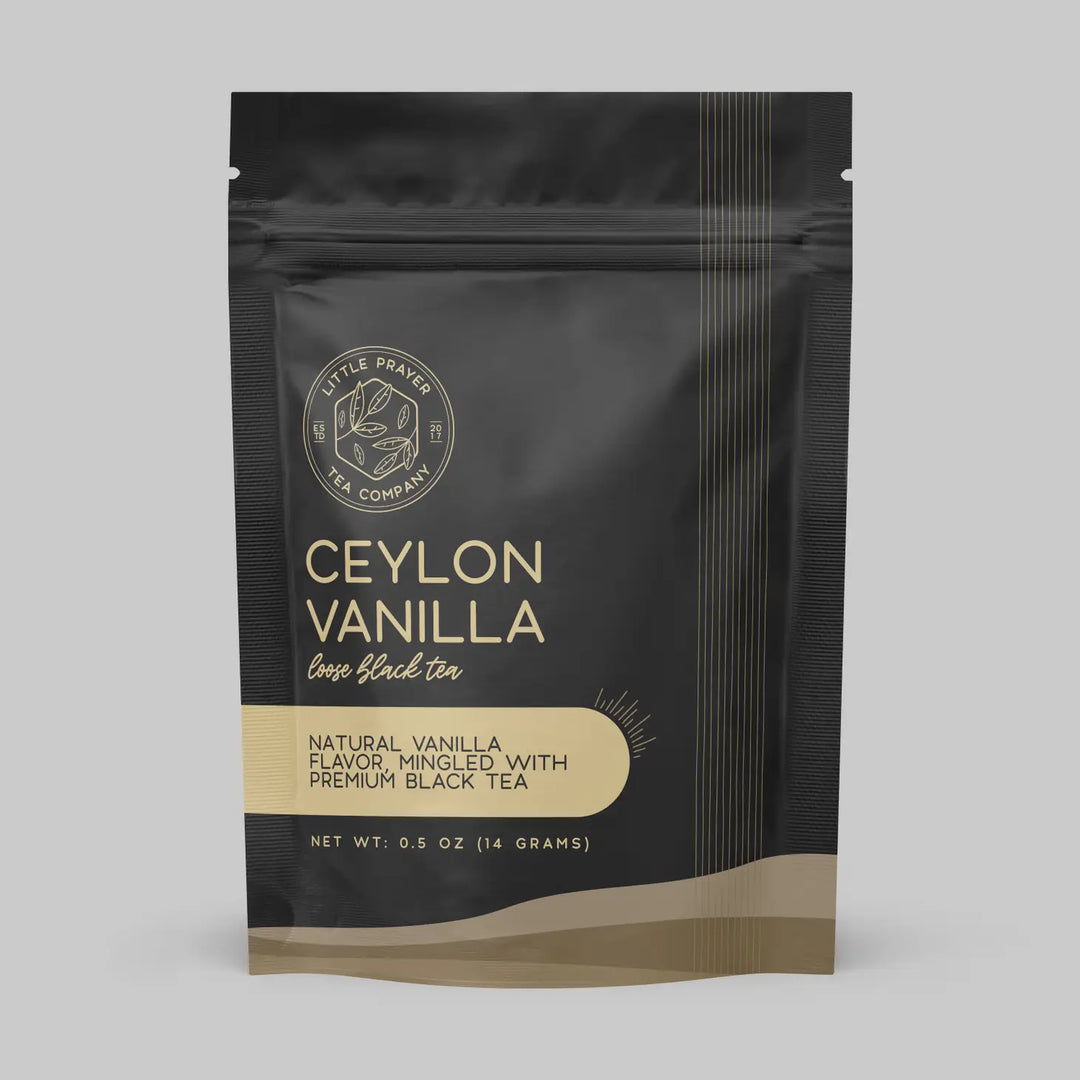 Little Prayer Tea Company - Vanilla Black Tea - Ceylon Vanilla Loose Leaf Black Tea - Main Street Roasters