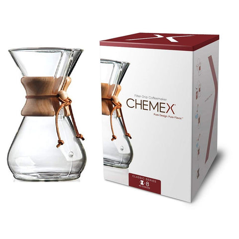 Chemex Glass Pour-over Coffee Maker | 6 Cup or 8 Cup | Bodum 