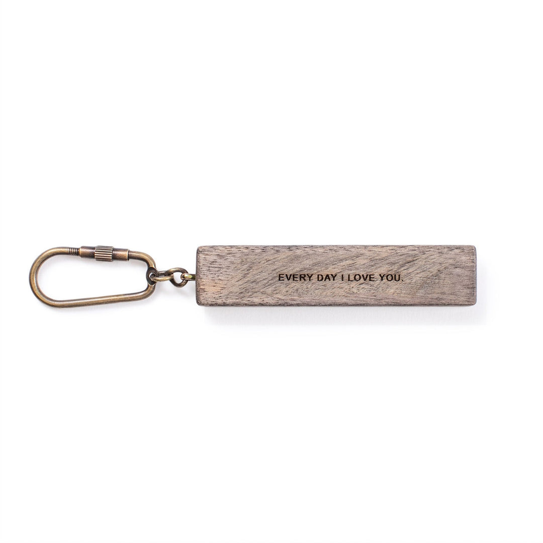 Wood Quote Keychains - Main Street Roasters