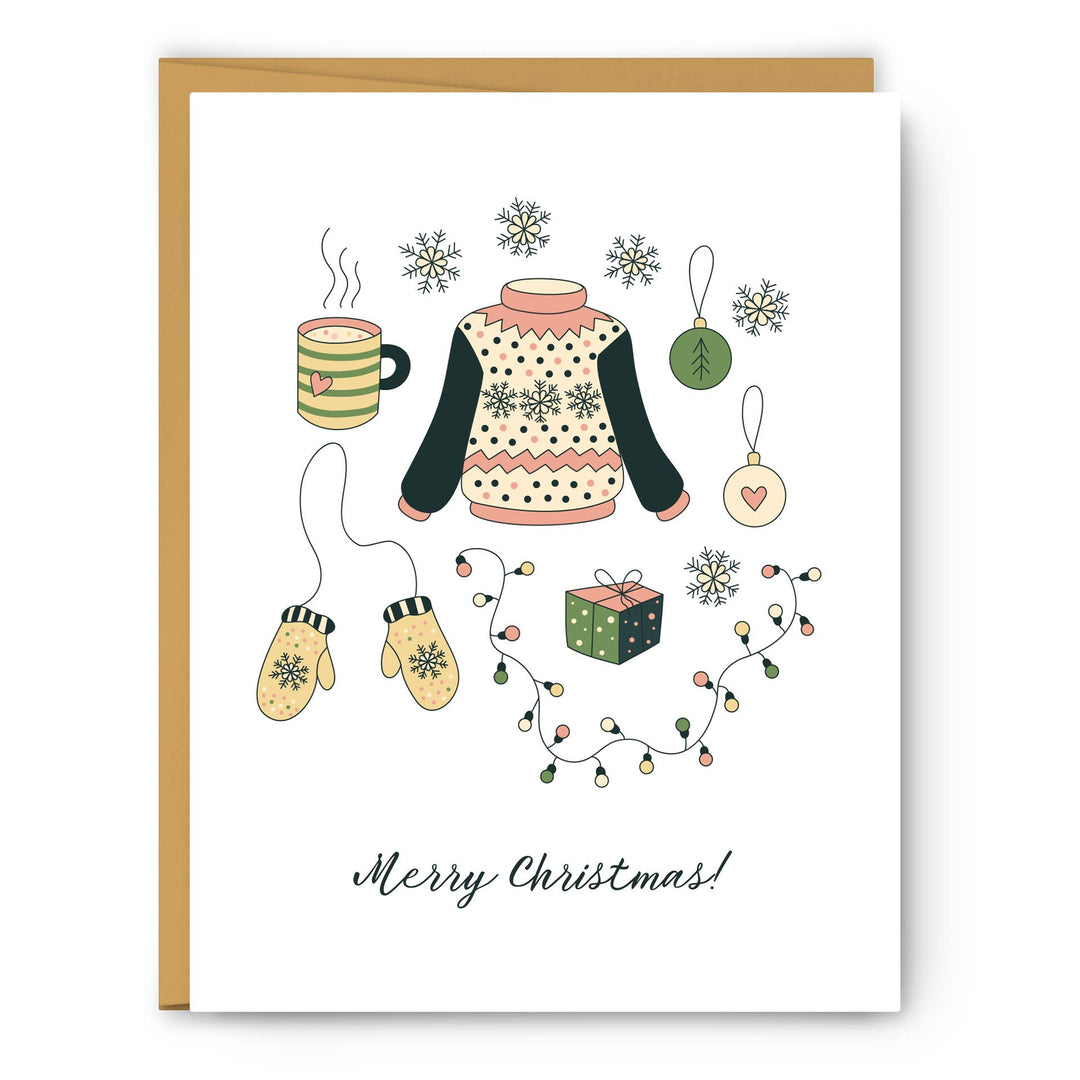 Merry Christmas Hand drawn Elements - Christmas Card