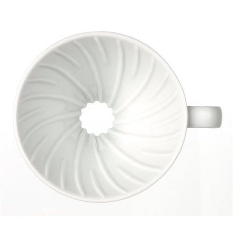 Hario V60 Ceramic Pour-over Coffee Dripper - Top - Bodum 