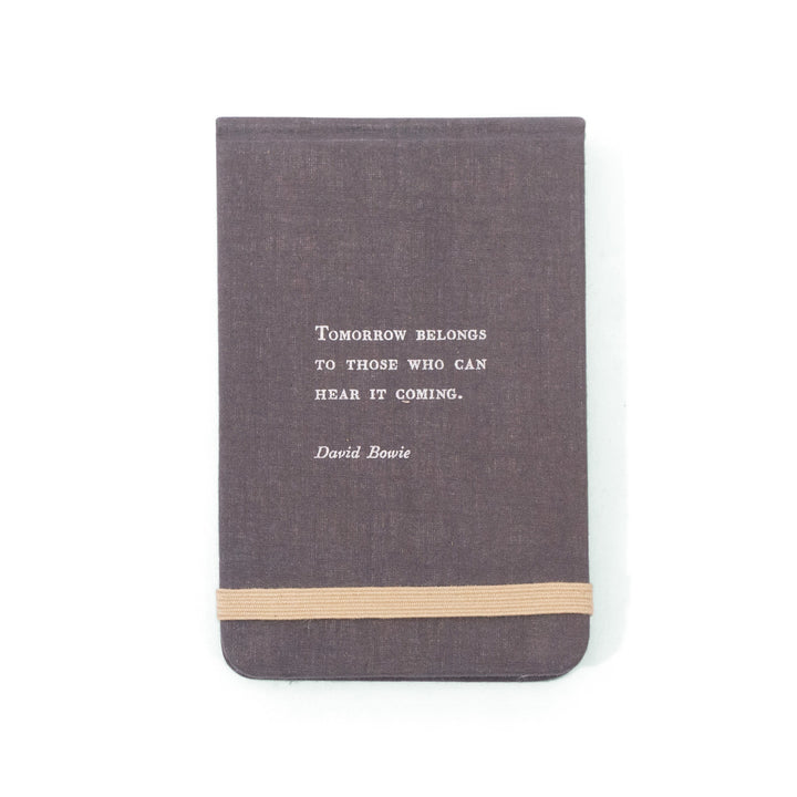 Fabric Notebooks - Tomorrow Belongs To Those - Main Street Roasters